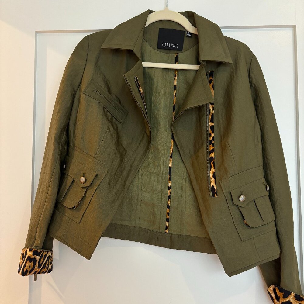 Carlisle Collection - Luxury Women's Clothing- Green Jacket